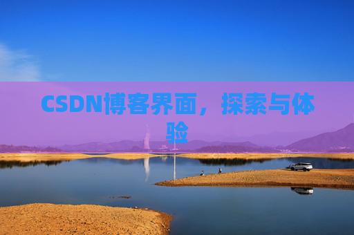 CSDN博客界面,探索与体验